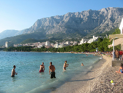 Makarska pláž