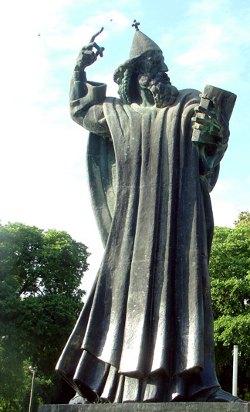 Split - socha biskupa Řehoře Ninského